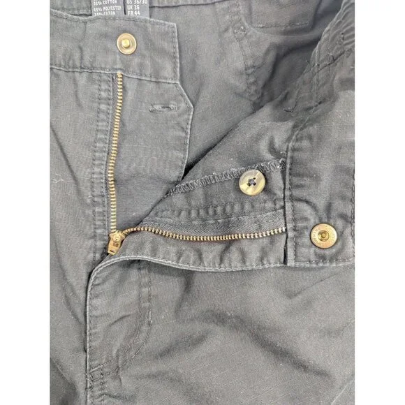 5.11 Tactical Series Pants Mens 36x30 Black Cargo Ripstop Polyester Hiking Work - Picture 11 of 13